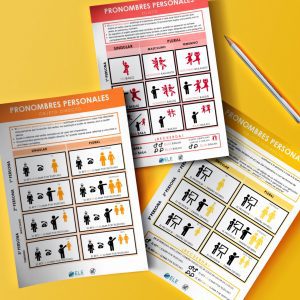 Fichas con pronombres personales en español para tus clases de ELE