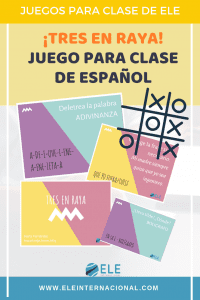 El juego del tres en raya. Actividad de preguntas-respuestas para repasar vocabulario, gramática, ortografía.